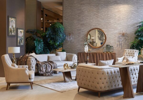 Palermo Brown/Grey Sofa Set - Image 2