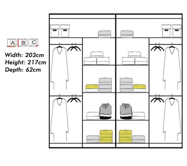 Mumbai Wenge Wardrobe - Image 2