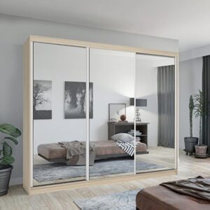 Mumbai Oak Wardrobe (250CM)
