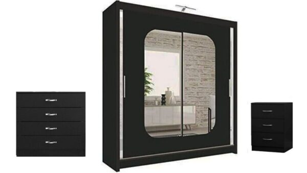 Maya Black Wardrobe - Image 2