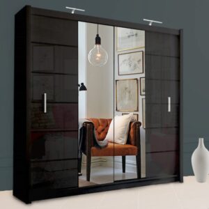 Oasis Sliding Door Wardrobe – (Black )