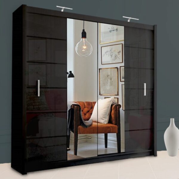 Oasis Sliding Door Wardrobe – (Black )