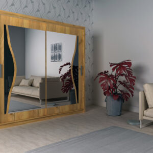 R-BATUMI WALNUT SLIDING WARDROBE