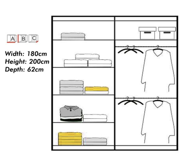 Inversion Black Wardrobe - Image 5