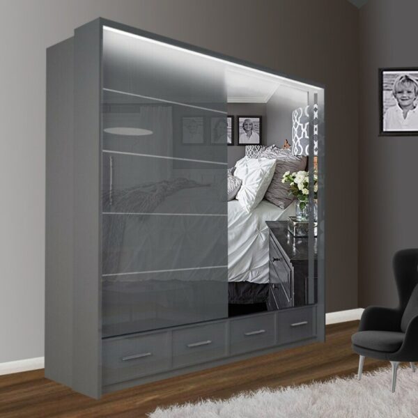 Hera Wardrobe ( Grey ) - Image 5
