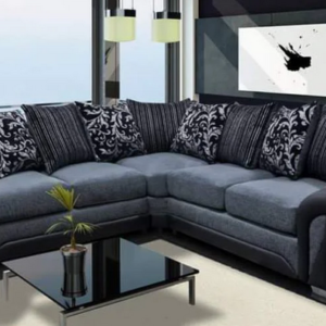 Shannon Corner Sofa, Luxe Model in Grey - RJF Furnishings UK