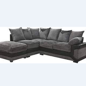 R-Dino Corner Sofa Black/Grey