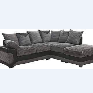 R-Dino Corner Sofa Black/Grey
