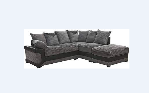 R-Dino Corner Sofa Black/Grey