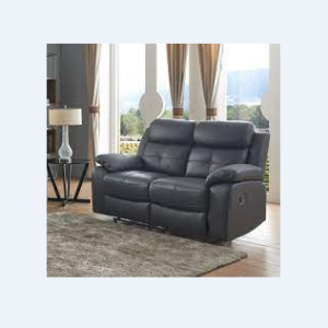 R-Chicago Black Recliner Sofa 3+2