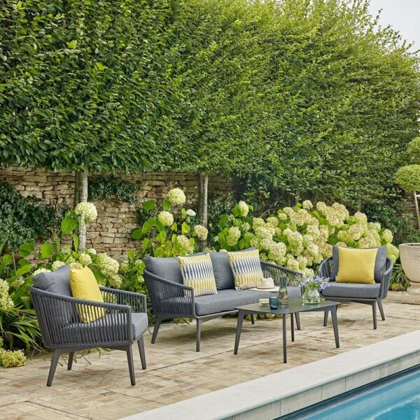Palermo Black/White Sofa Set