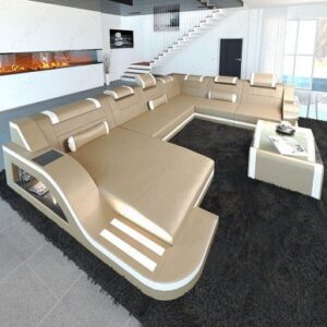 Palermo Brown/Grey Sofa Set