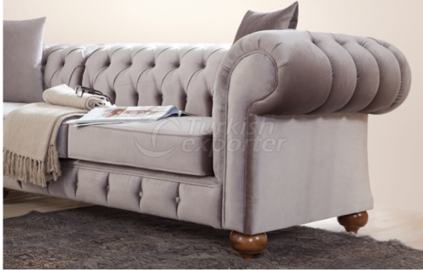 Tina Corner Sofa ( Brown )