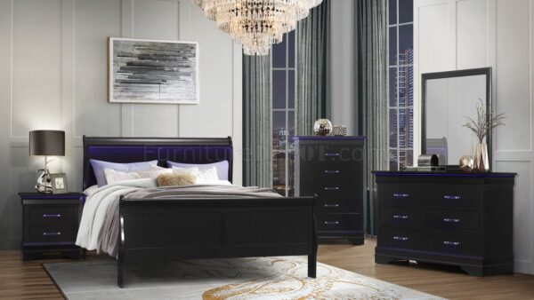 Charlie Black Bedroom Set - Image 3