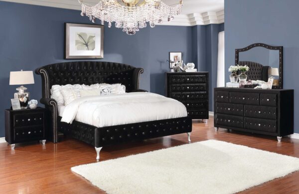 Queen Black Bedroom Set - Image 5