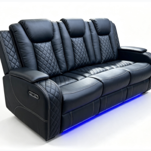 Electric Recliner Sofa Set 3+2 Seater with LED Lights
