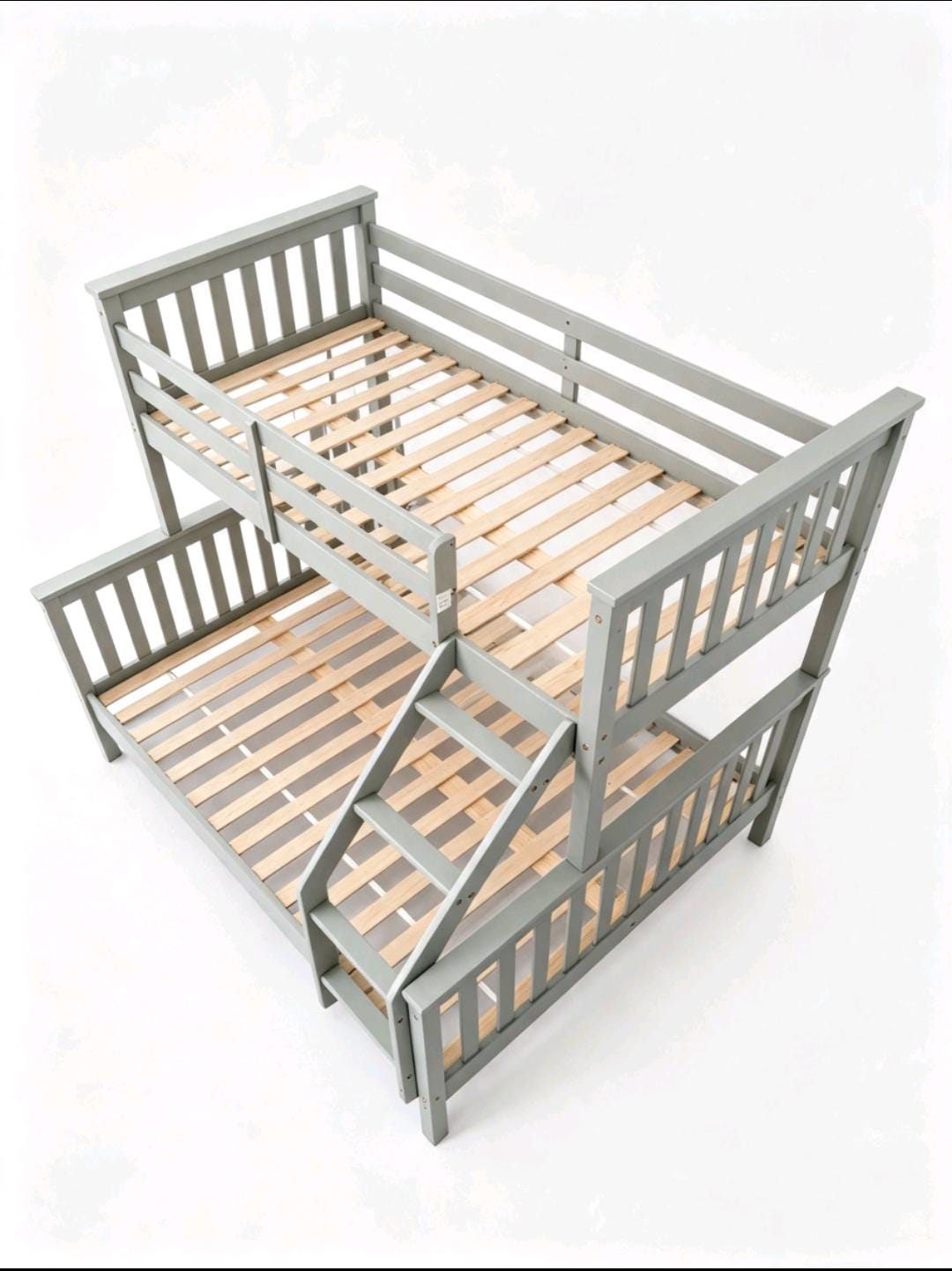 Trio Wooden Bunk Bed – Solid Wood Space-Saving Bunk Bed Frame - Image 5